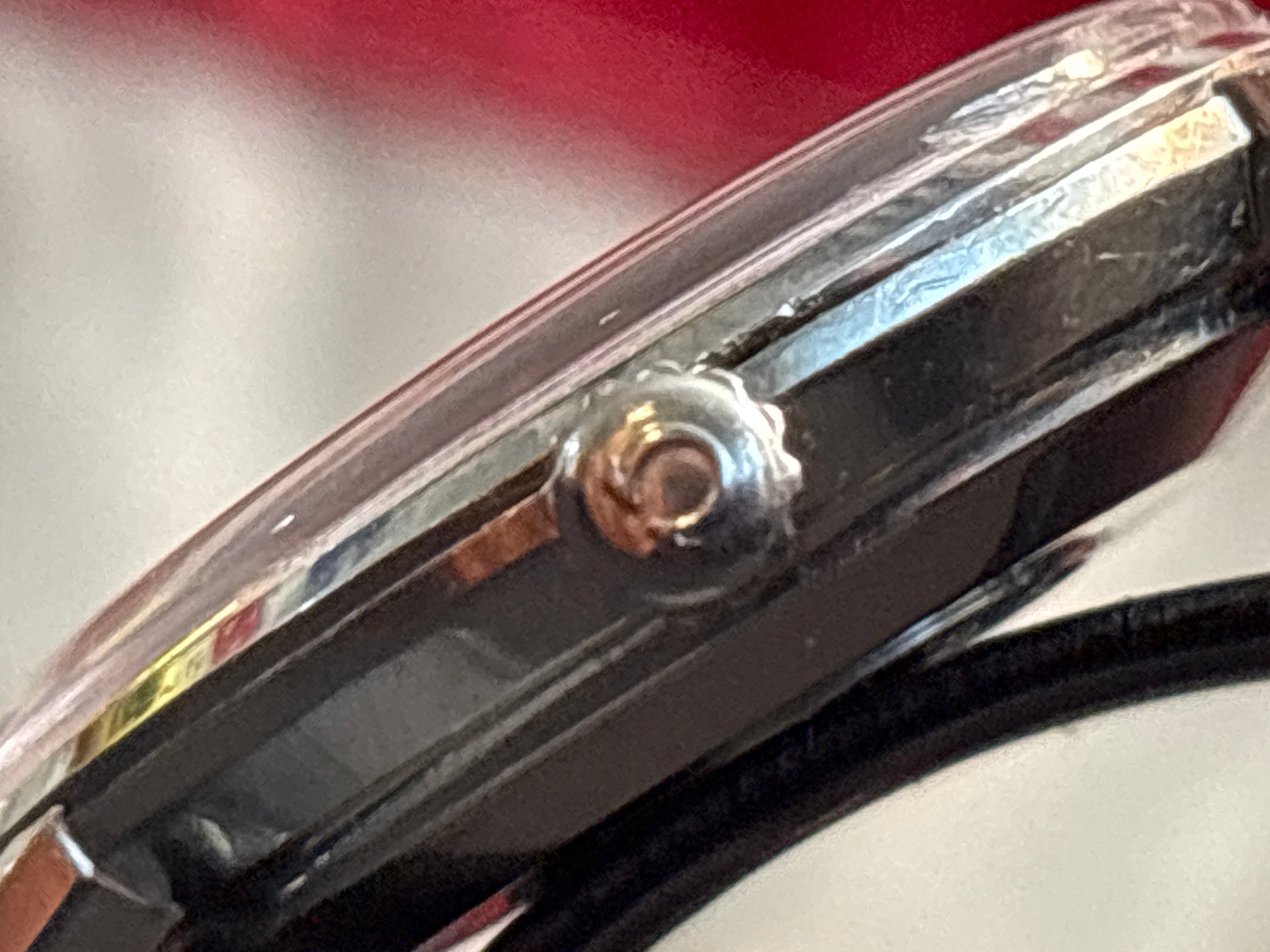 Omega Seamaster Deville date SS case on beads of rice bracelet.
