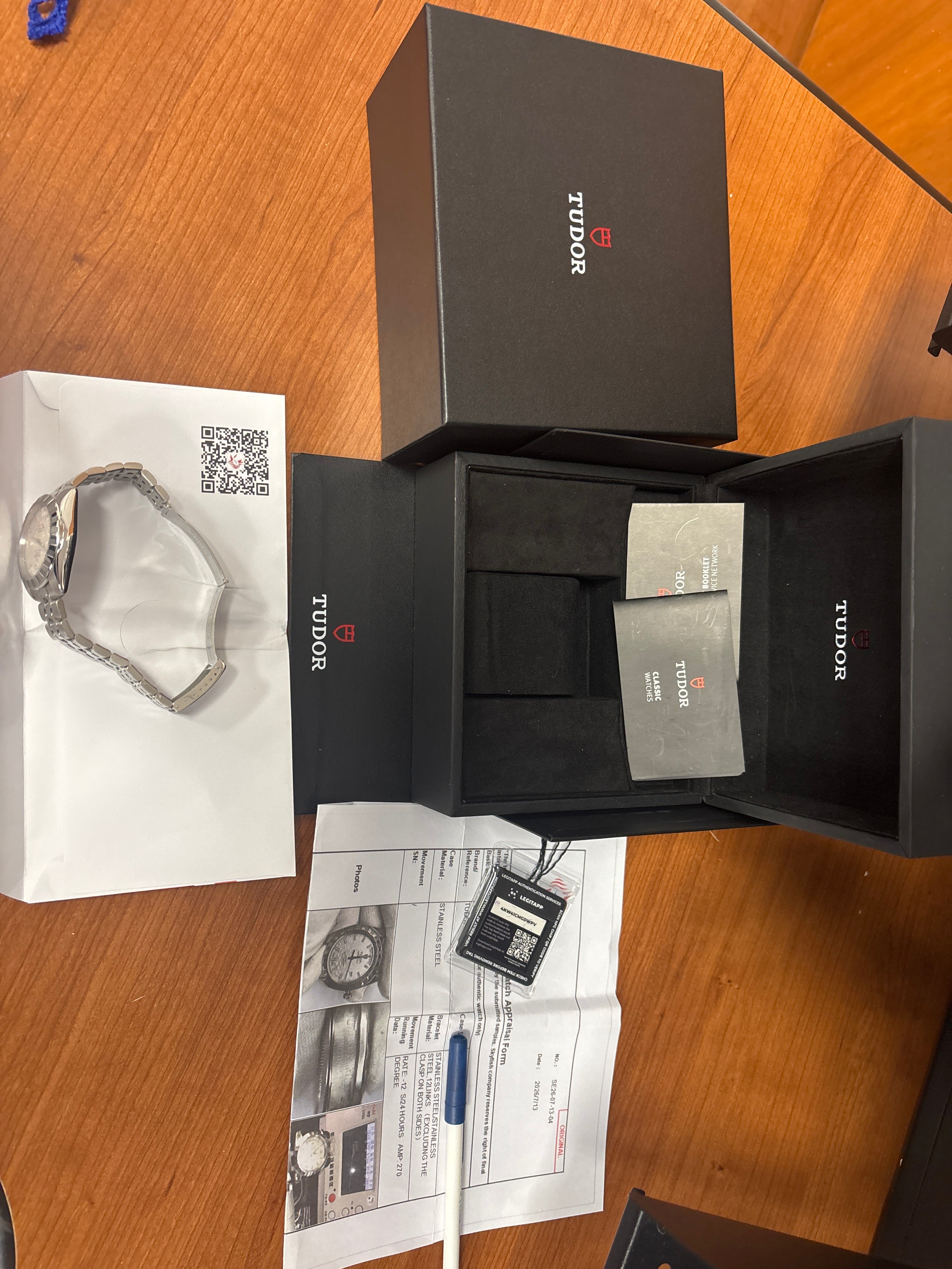 Tudor Classic Date/Day 41 Automatic ref-M23010-0012/7990 offers accepted…