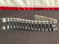 Branded Stainless Steel 20mm Jubilee bracelets fit any Rolex with 20mm lug size- removable links and hide a clasp with crown.