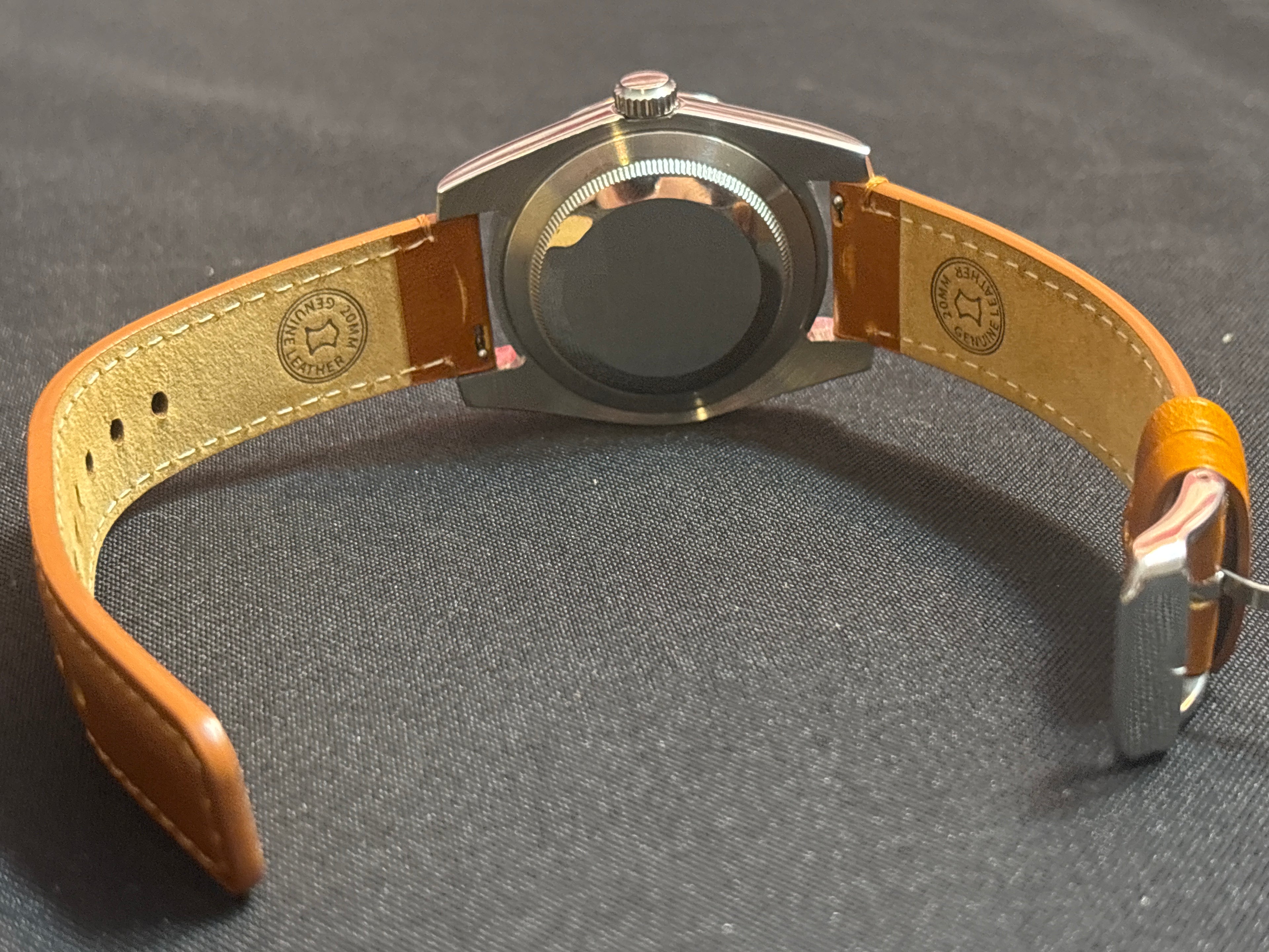 Custom mod day/date automatic 39mm mens watch
