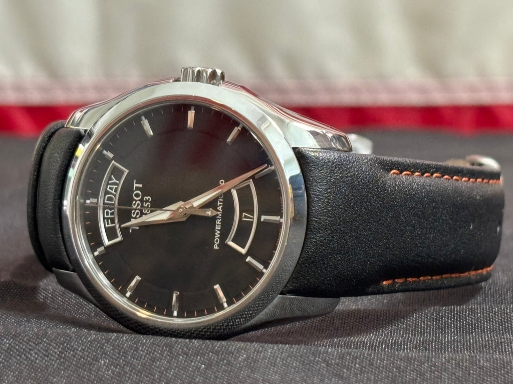 Tissot Couturier Auto Men's Black Mens Watch - T035407A-Full Set-xtra Bracelet
