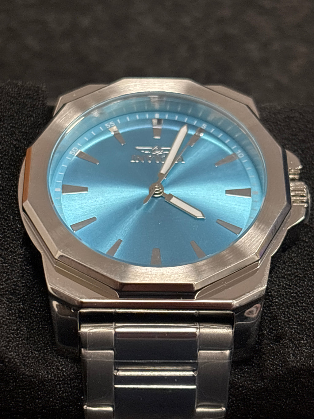 Invicta Speedway Tiffany blue 42mm mens watch SS bracelet