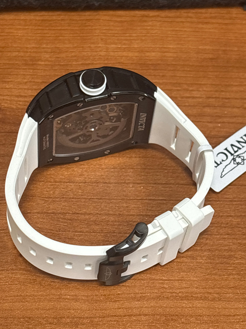 Invicta Automatic S1 Rally Primedrift white 41mm on white strap-Box n stickers