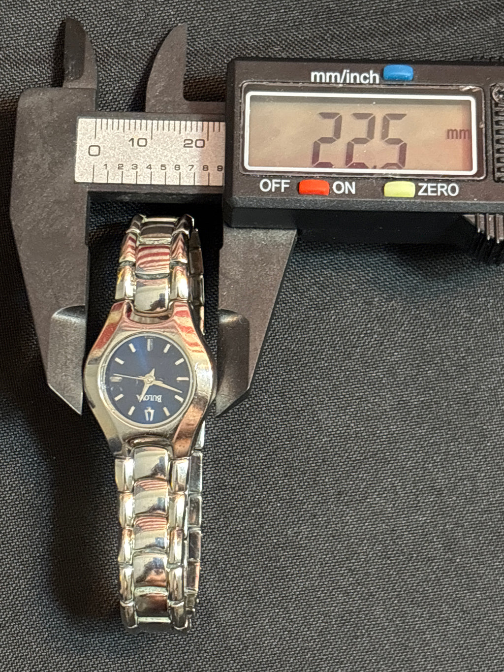 Bulova ladies quartz time piece on stainless steel bracelet