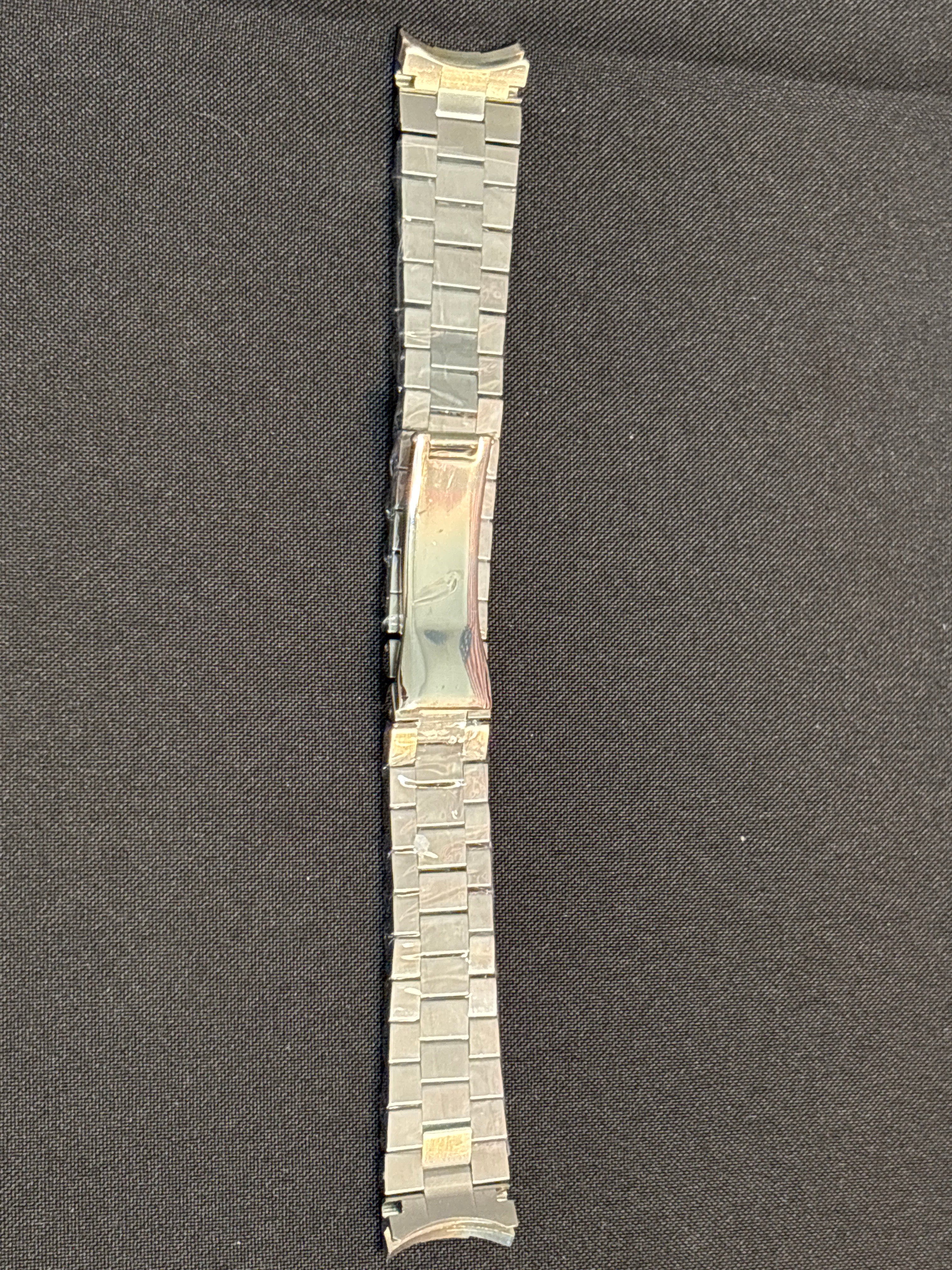 Branded Stainless Steel 20mm Jubilee bracelets fit any Rolex with 20mm lug size- removable links and hide a clasp with crown.