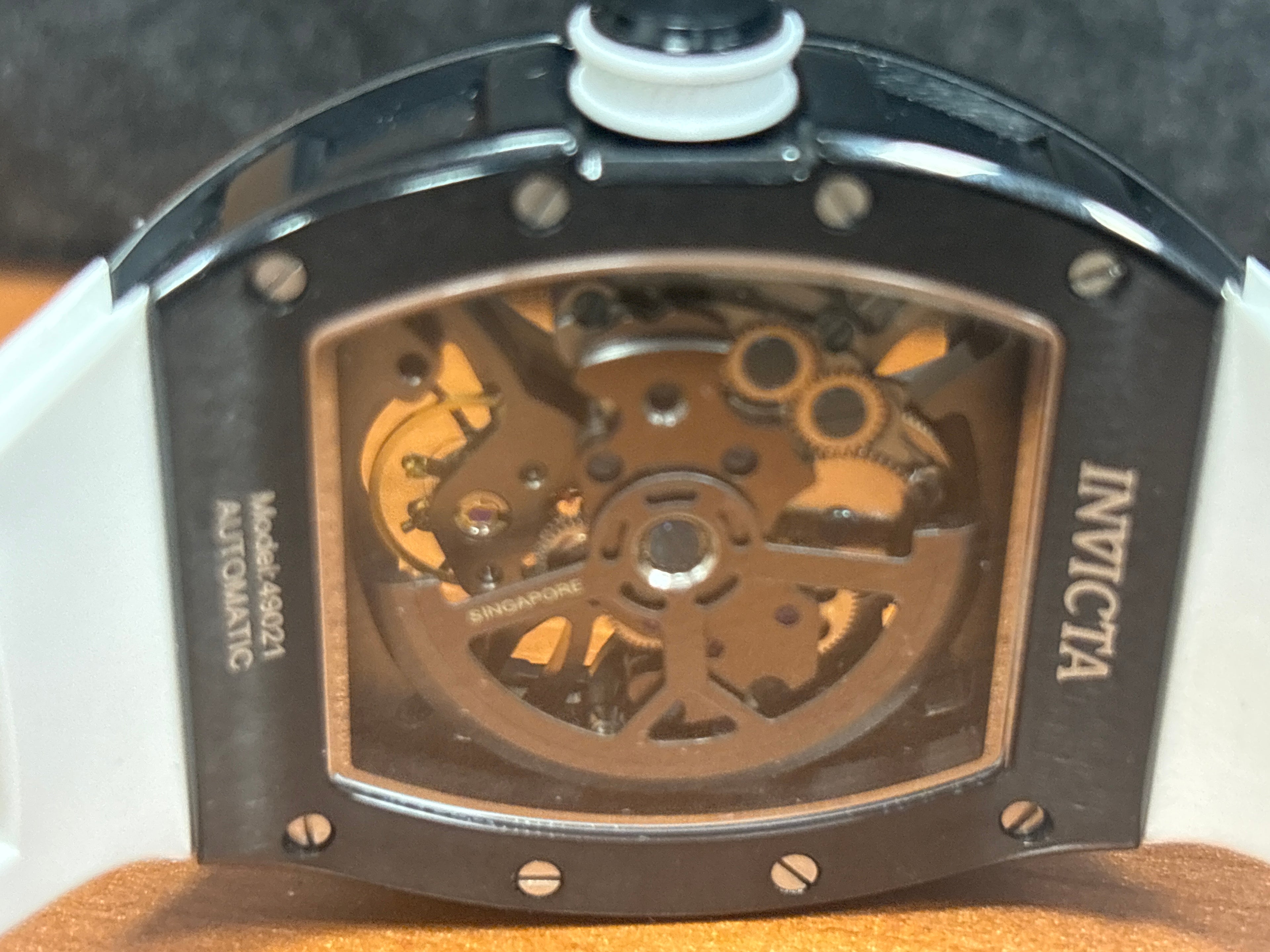 Invicta Automatic S1 Rally Primedrift white 41mm on white strap-Box n stickers
