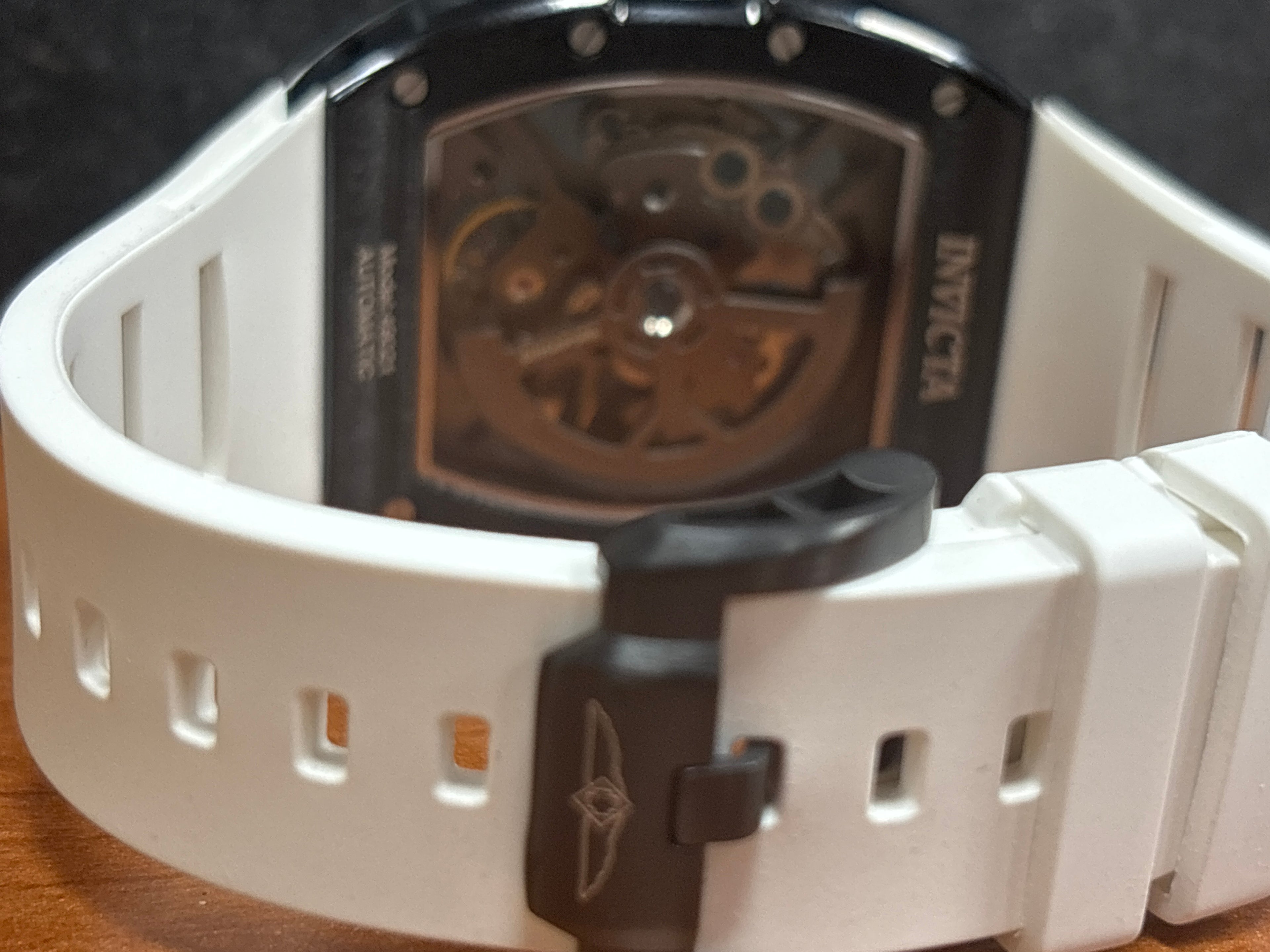 Invicta Automatic S1 Rally Primedrift white 41mm on white strap-Box n stickers