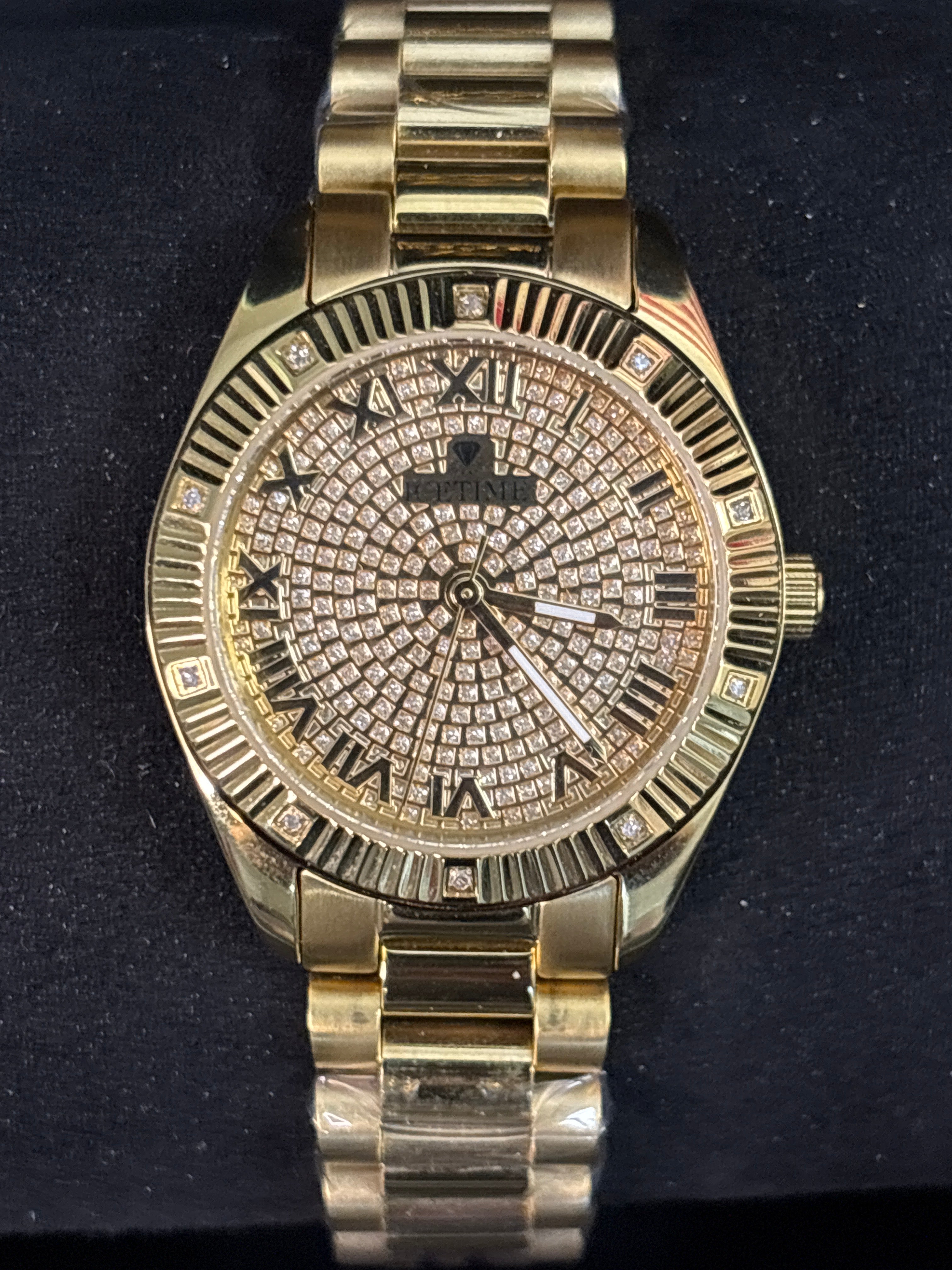 Icetime his/hers both full sets .10carat diamonds in each time piece.