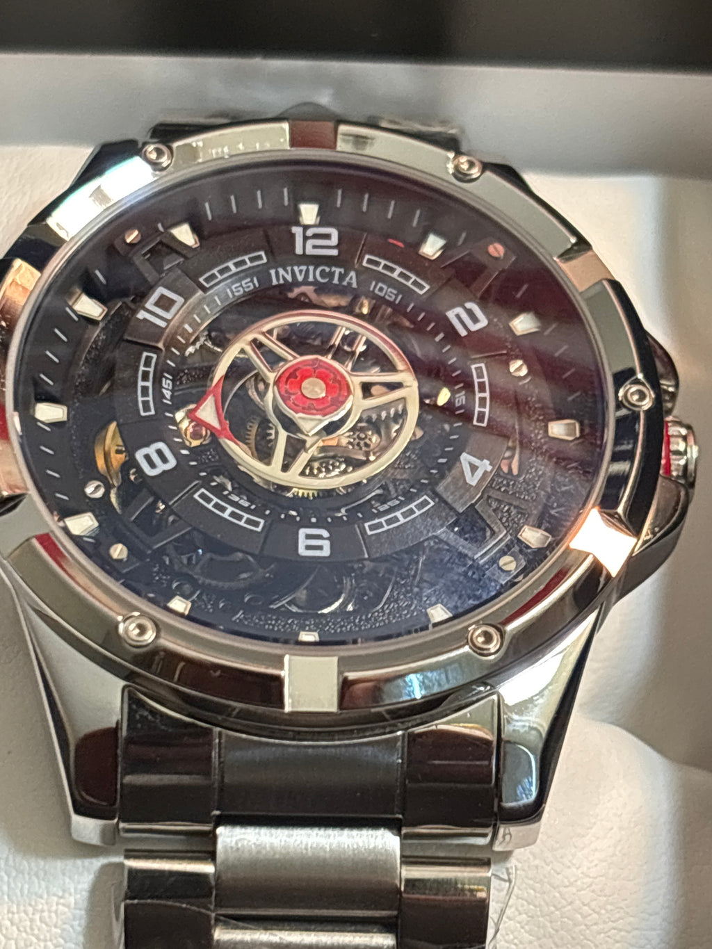 New Invicta Racing “Interpoint” 70082 Automatic 43.5mm Mens stainless steel watch