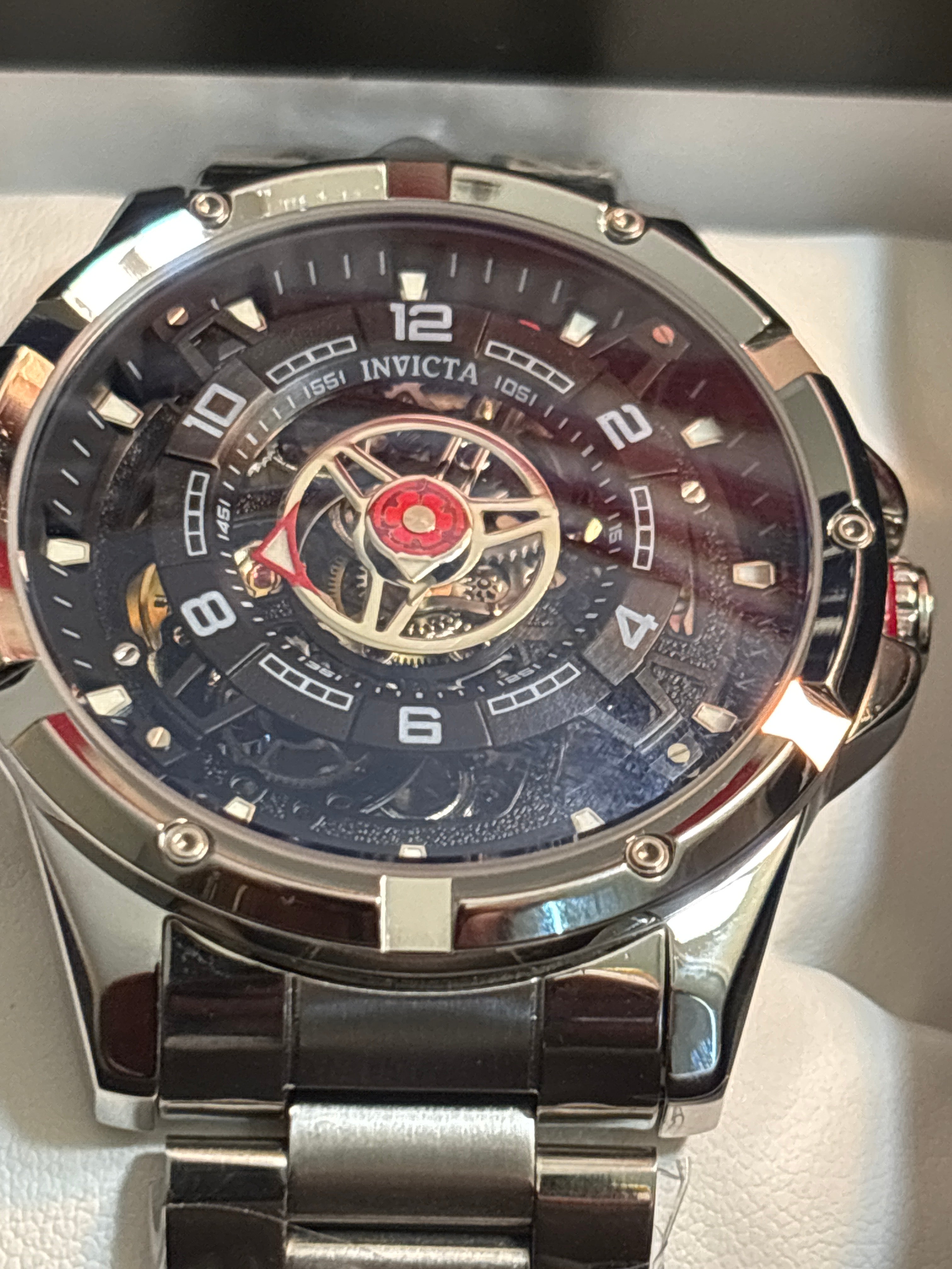 New Invicta Racing “Interpoint” 70082 Automatic 43.5mm Mens stainless steel watch