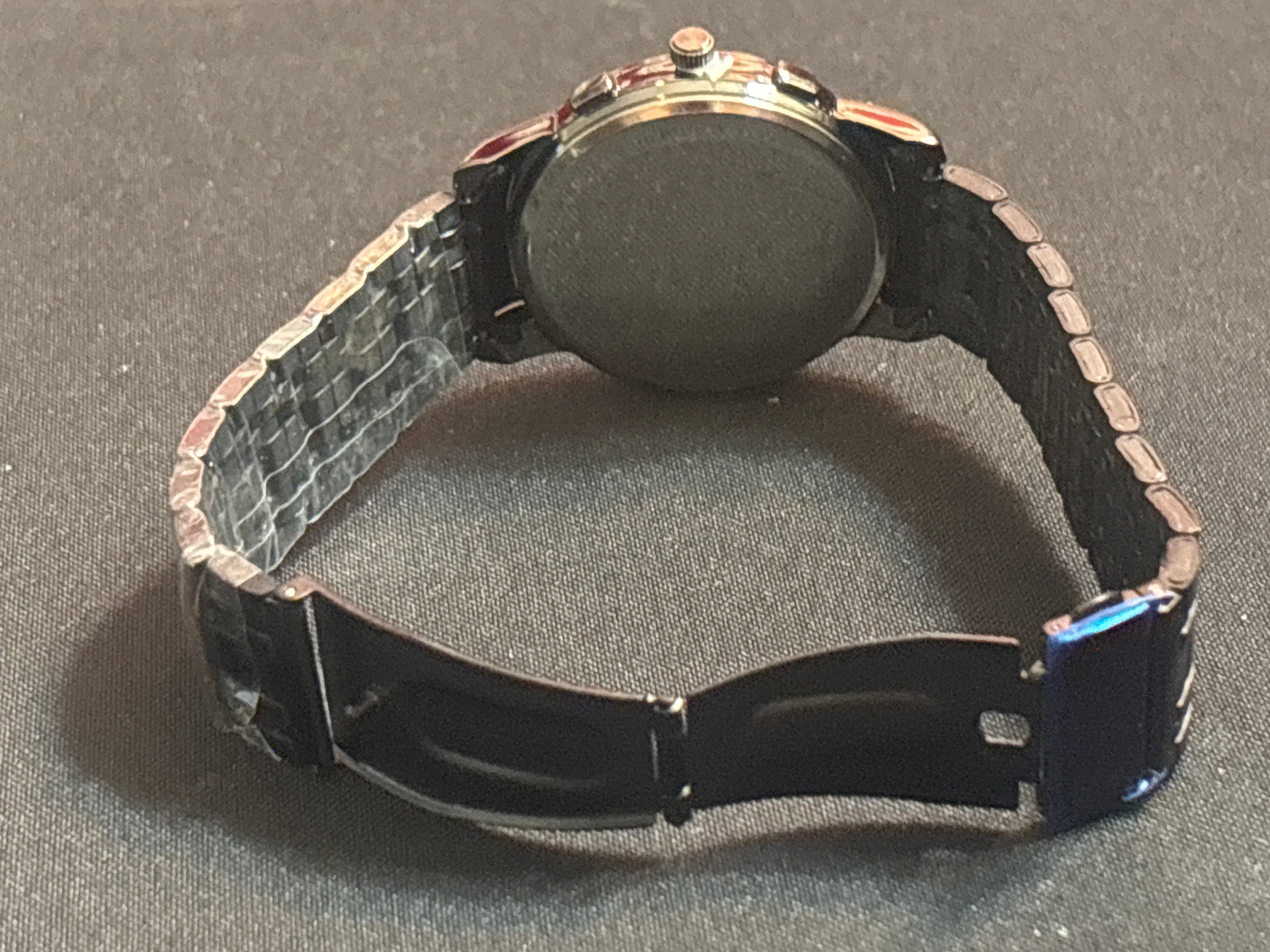 Oruss black/silver quartz watch