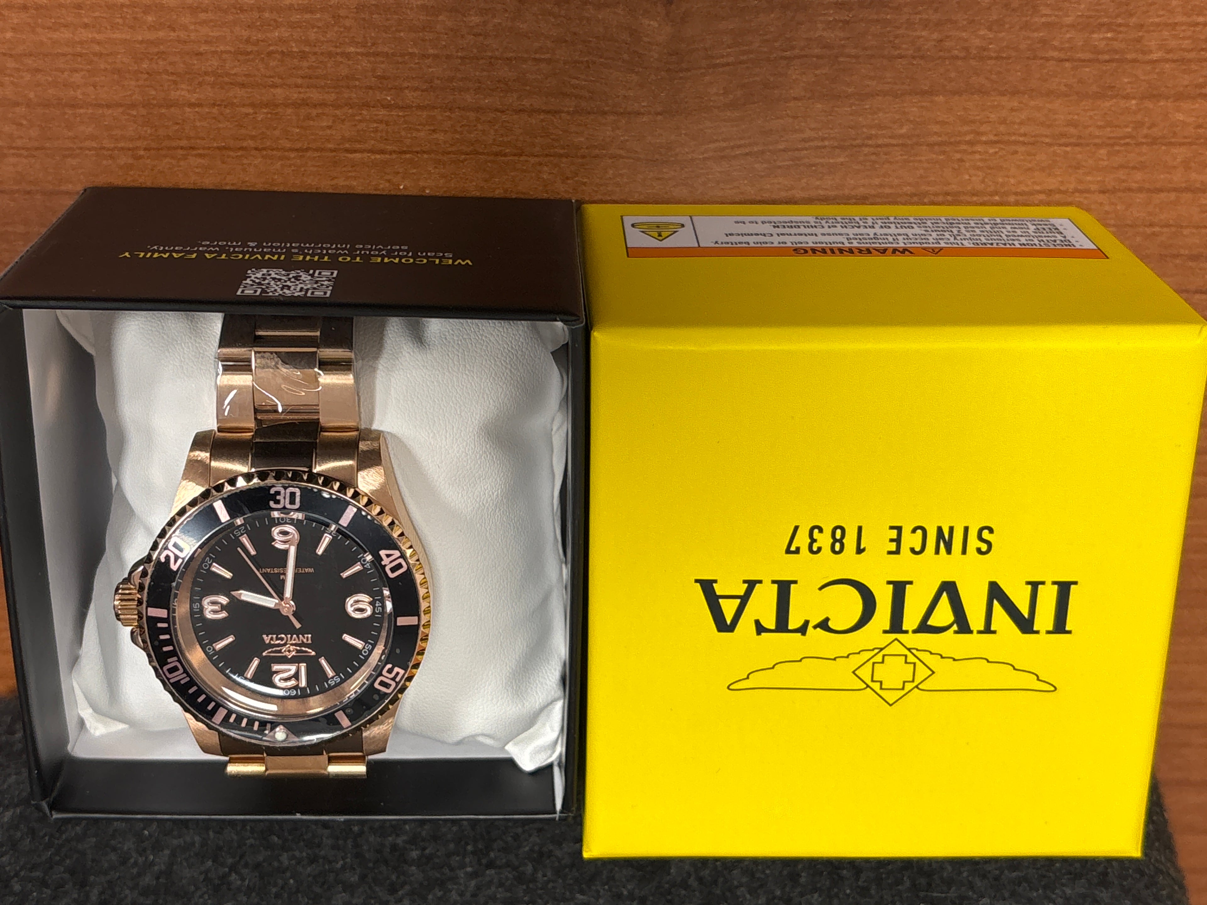 Brand New 2025 Rose Gold Invicta Mens Watch #69721 Specialty Diver