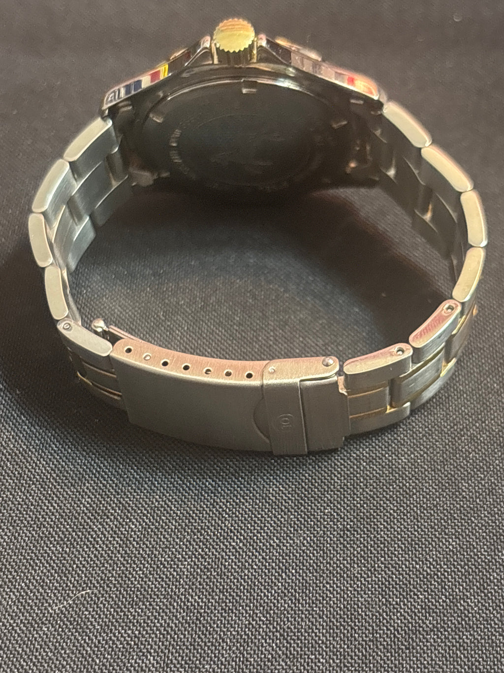 Colt Arms Swiss quartz mens watch on stainless steel band- like new no box