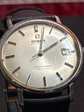 Original Omega Deville date Automatic/blk leather strap-omega buckle.
