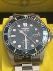 Invictas Blue Green Dial Pro Diver 43mm On SS Band Mens Watch #30019