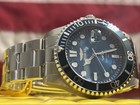 Invictas Blue Green Dial Pro Diver 43mm On SS Band Mens Watch #30019