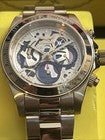 Invicta 39mm Speedway Chrono Quartz Skely Dial Gold Tone Band Mens Watch 50271