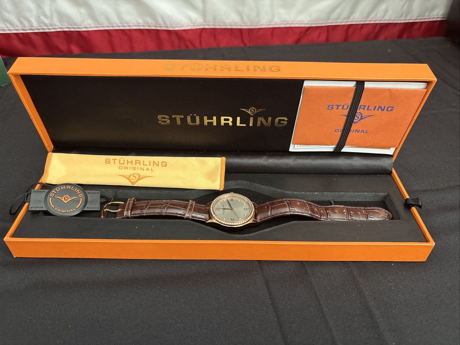 Authentic STURHLING Original Ladies Quarts Watch-Full Set