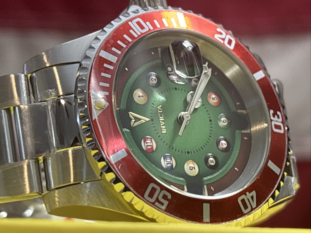 Invicta Pro Diver House of Cards 40mm 50523 Red Stainless Steel NIB
