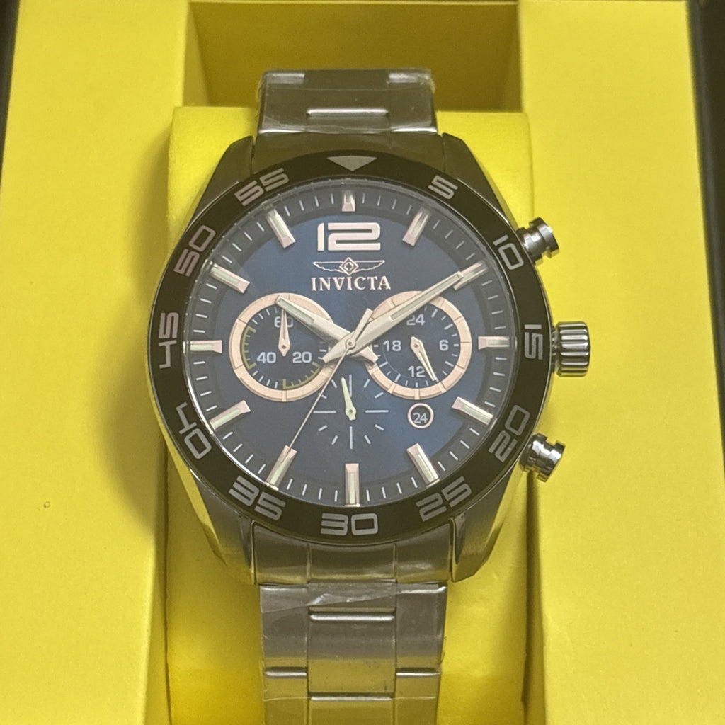 New Invicta Speedway 46.5mm Quartz Stainless Steel Mens Watch-full Set