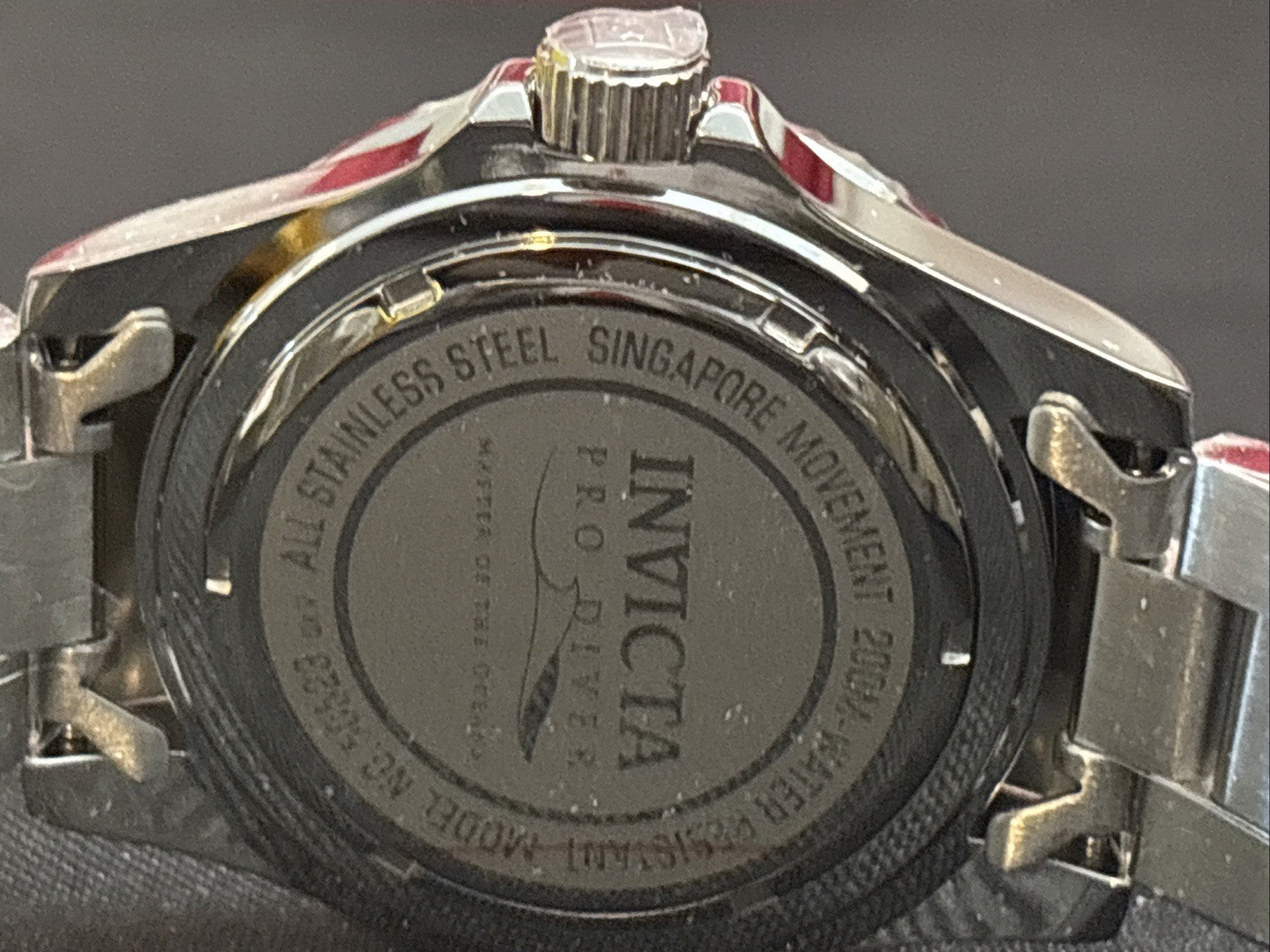 Invicta Pro Diver House of Cards 40mm 50523 Red Stainless Steel NIB
