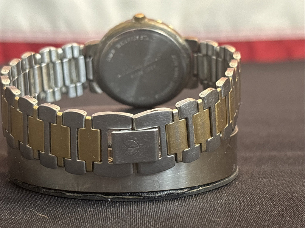 Vintage Ladies Mathey-Tissot Quartz Dress Watch - Classic Black & Gold