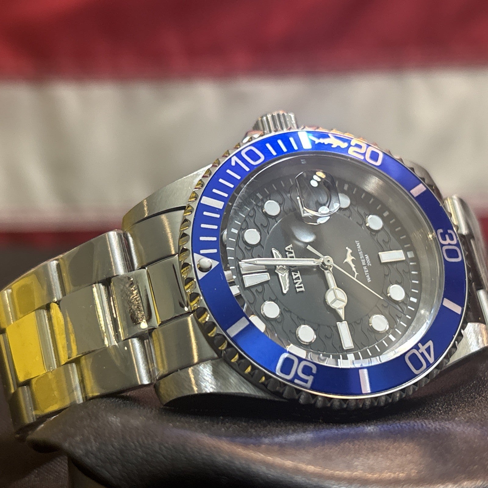 Invicta Pro Diver Blk N Blue Men’s Quartz Watch 42mm,Steel 50828