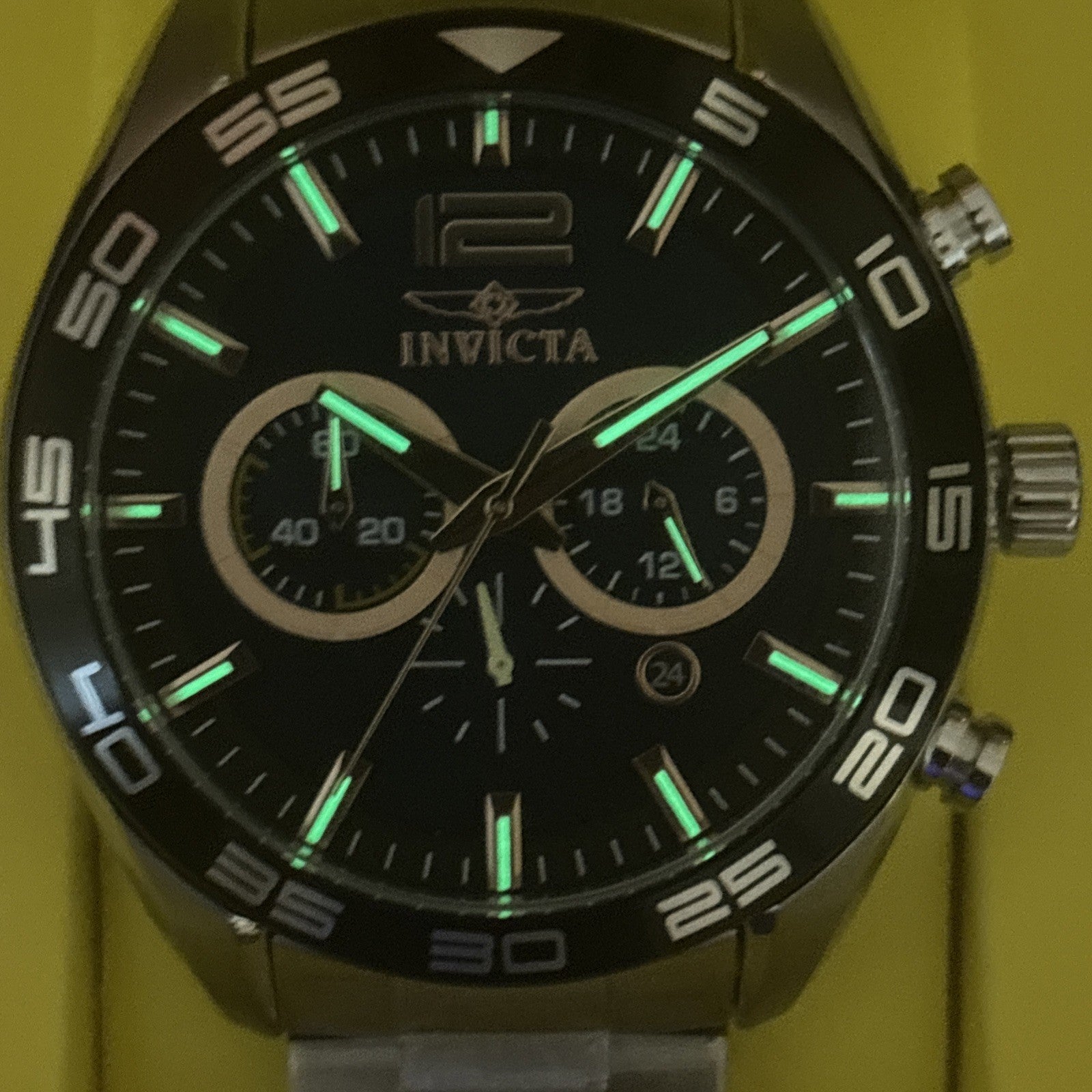 New Invicta Speedway 46.5mm Quartz Stainless Steel Mens Watch-full Set
