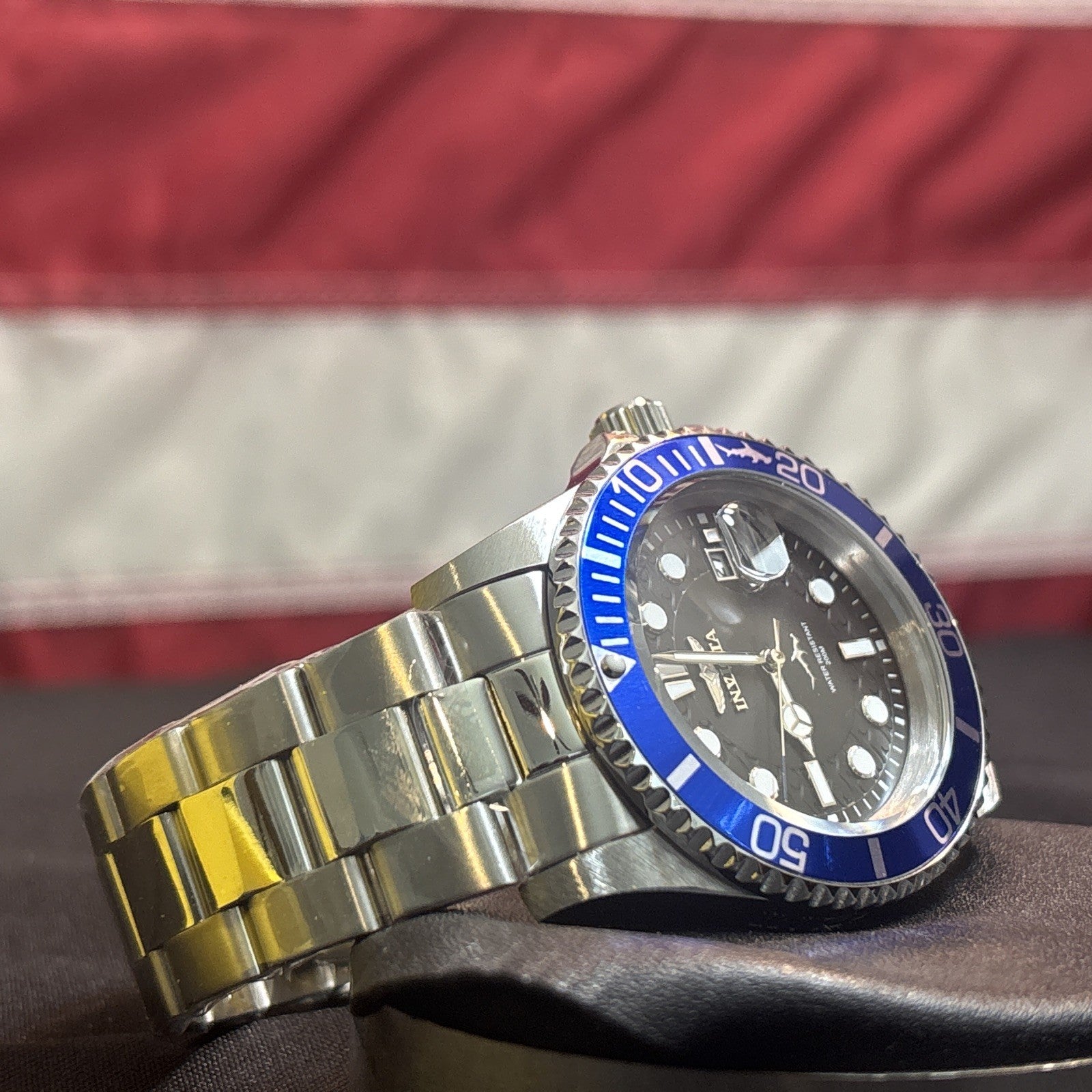 Invicta Pro Diver Blk N Blue Men’s Quartz Watch 42mm,Steel 50828