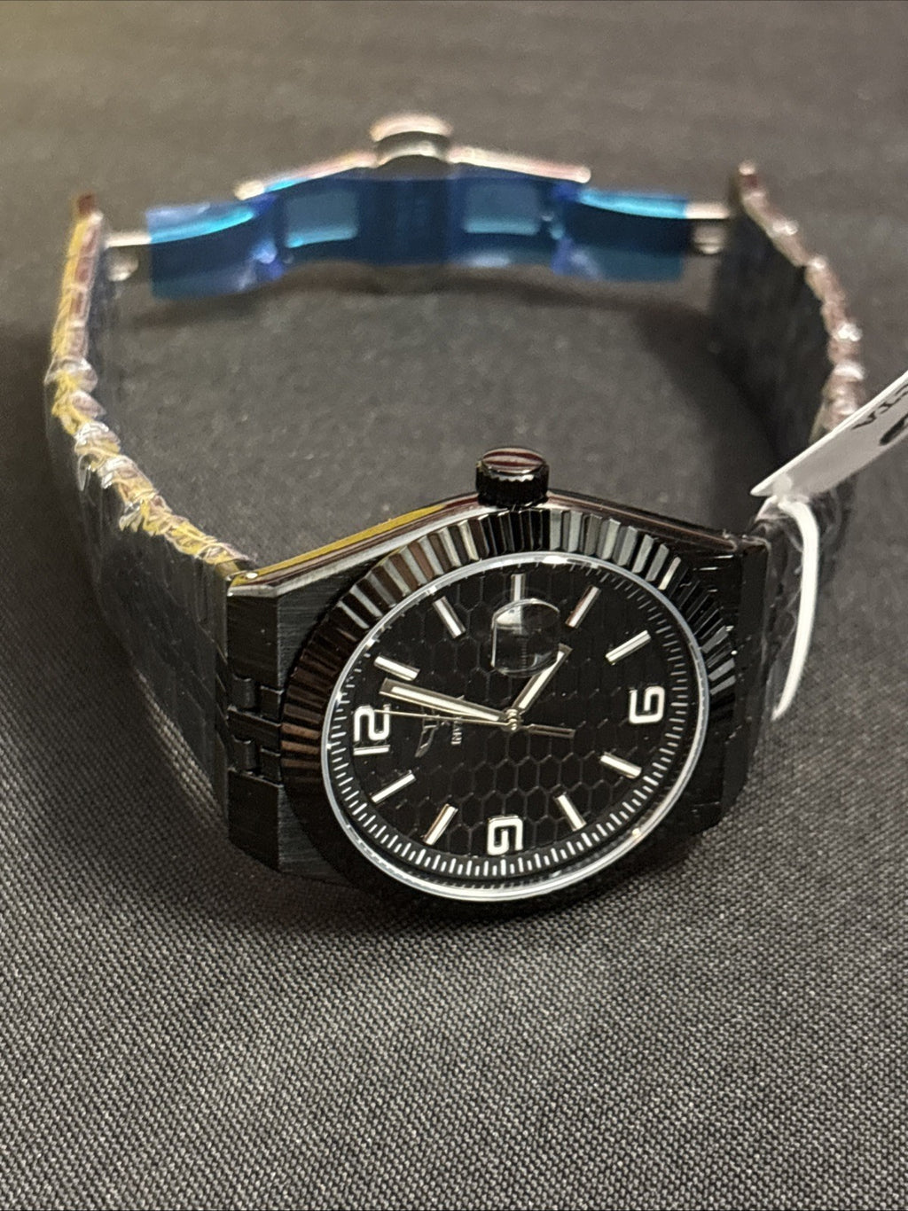 New Invicta Specialty #70053- Blk 40mm Mens Quartz Watch On Blk Stainless Band