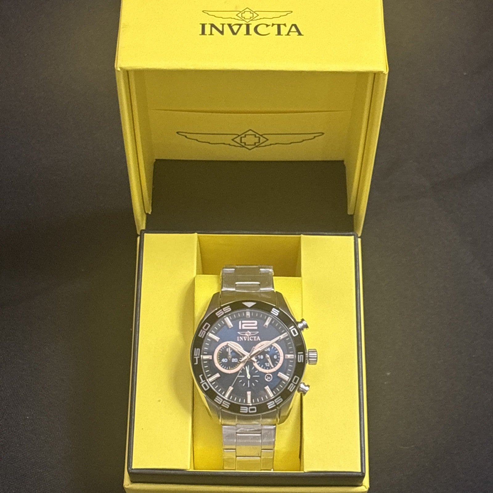 New Invicta Speedway 46.5mm Quartz Stainless Steel Mens Watch-full Set