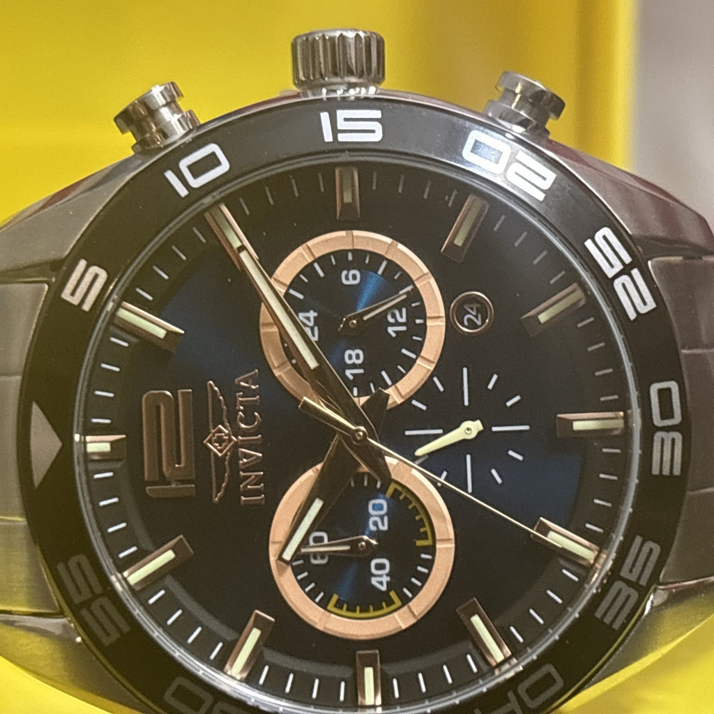 New Invicta Speedway 46.5mm Quartz Stainless Steel Mens Watch-full Set